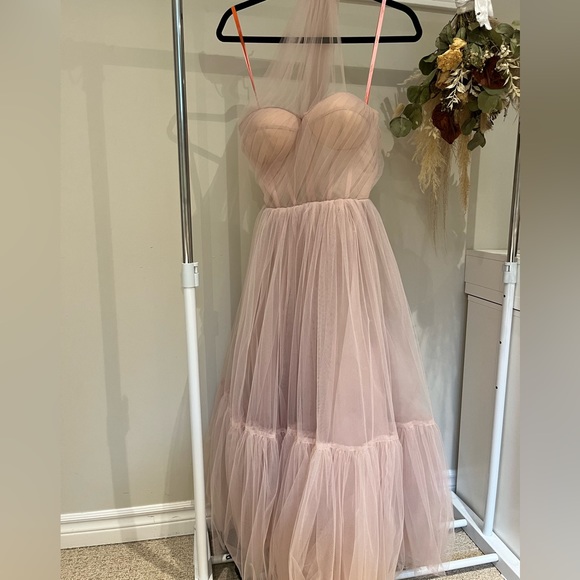 COPY - One-Shoulder Cocktail Tulle Dress- SMALL - Picture 6 of 6
